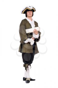 Royalty Free Photo of a Man in Period Clothes