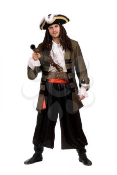 Royalty Free Photo of a Man in a Pirate's Costume