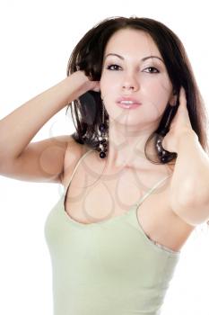 Royalty Free Photo of a Girl in a Tank Top