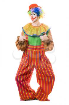 Royalty Free Photo of a Clown Giving Thumbs Up