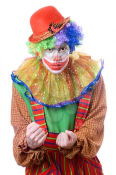 Royalty Free Photo of an Evil  Clown