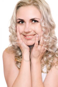Royalty Free Photo of a Young Woman With Blonde Hair