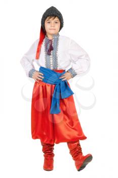 Royalty Free Photo of a Boy in a Ukrainian Costume