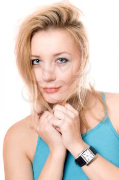 Royalty Free Photo of a Young Woman With Blonde Hair