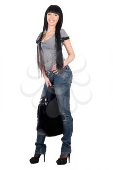 Royalty Free Photo of a Woman in Jeans