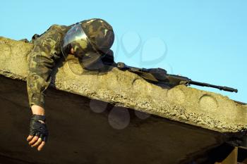 Royalty Free Photo of a Dead Soldier