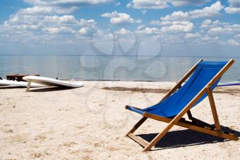 Royalty Free Photo of a Chair on the Beach