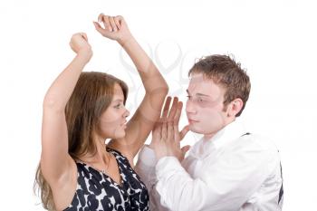 Royalty Free Photo of a Couple Dancing