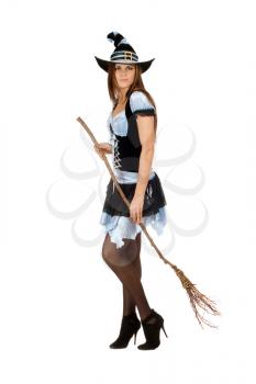 Royalty Free Photo of a Woman in a Witch Costume