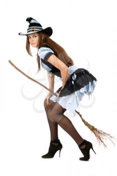 Royalty Free Photo of a Woman in a Witch Costume