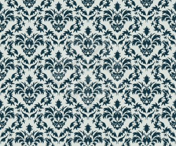 Royalty Free Clipart Image of a Damask Background