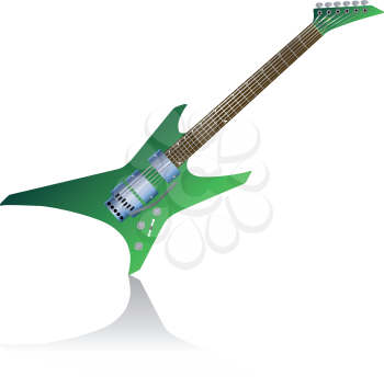 Royalty Free Clipart Image of an Electric Guitar