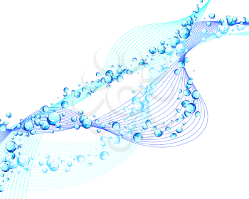 Royalty Free Clipart Image of an Abstract Water Background