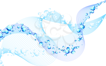 Royalty Free Clipart Image of an Abstract Water Background