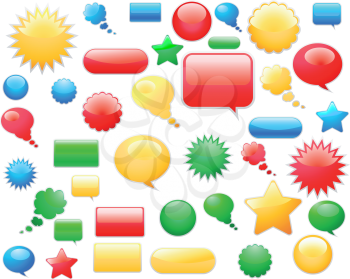 Royalty Free Clipart Image of Web Elements