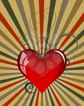 Abstract Valentine's day background. Vector illustration.