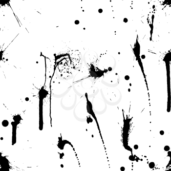 Abstract grunge vector seamless pattern.  For easy making seamless pattern just drag all group into swatches bar, and use it for filling any contours.