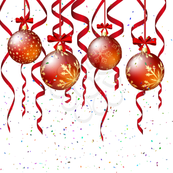 Christmas  background. EPS 10 Vector illustration  with transparency and meshes.