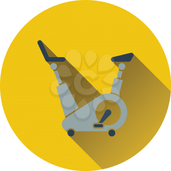 Icon of Exercise bicycle . Flat design. Vector illustration.
