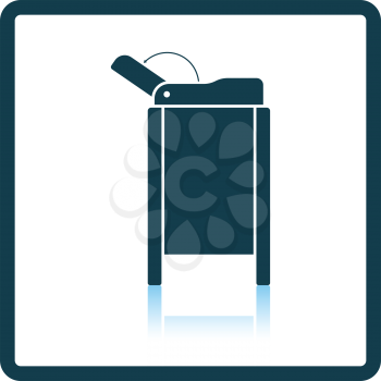 Baby swaddle table icon. Shadow reflection design. Vector illustration.