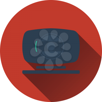 Webcam icon. Flat color design. Vector illustration.