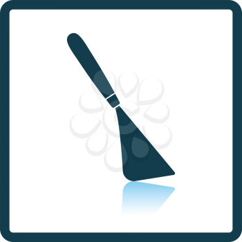 Palette knife icon. Shadow reflection design. Vector illustration.