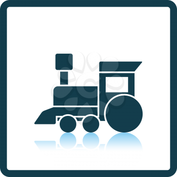 Train toy icon. Shadow reflection design. Vector illustration.