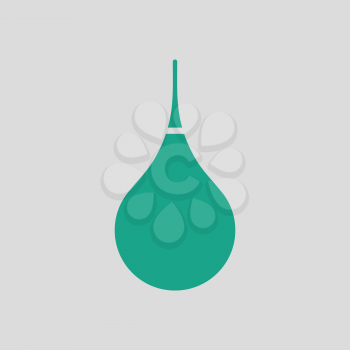Enema icon. Gray background with green. Vector illustration.