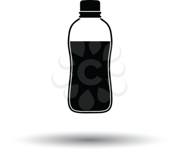Sport bottle of drink icon. White background with shadow design. Vector illustration.