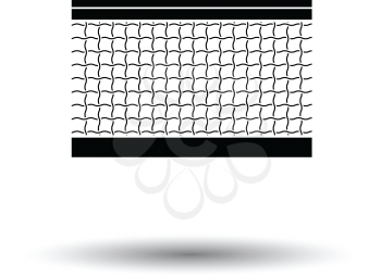 Tennis net icon. White background with shadow design. Vector illustration.