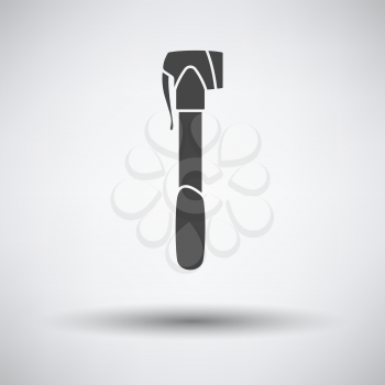 Bicycle Pump Icon. Dark Gray on Gray Background With Round Shadow. Vector Illustration.