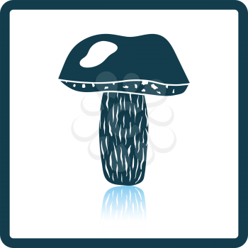 Mushroom  icon. Shadow reflection design. Vector illustration.