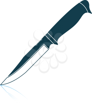 Knife icon. Shadow reflection design. Vector illustration.