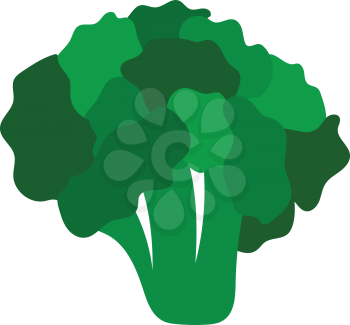 Cauliflower icon. Flat color design. Vector illustration.