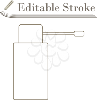 Inhalator Icon. Editable Stroke Simple Design. Vector Illustration.