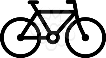 Bike Icon. Bold outline design with editable stroke width. Vector Illustration.
