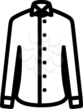 Business Shirt Icon. Bold outline design with editable stroke width. Vector Illustration.