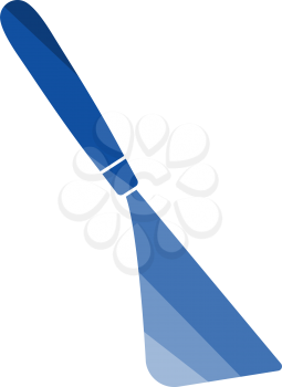 Palette Knife Icon. Flat Color Ladder Design. Vector Illustration.