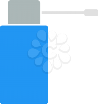 Inhalator Icon. Flat Color Design. Vector Illustration.