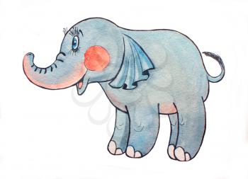 Royalty Free Photo of an Elephant Watercolour