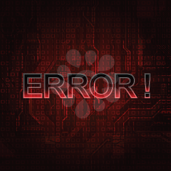 Royalty Free Clipart Image of an Error Background