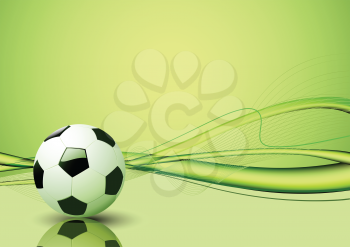 Royalty Free Clipart Image of a Soccer Ball Background
