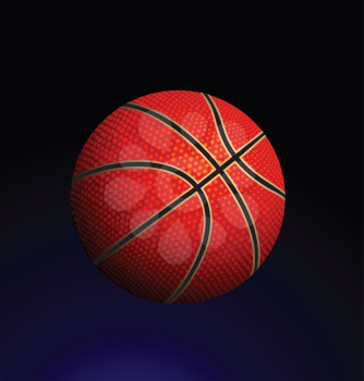 Royalty Free Clipart Image of a Basketball