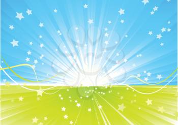 Royalty Free Clipart Image of a Starry Background