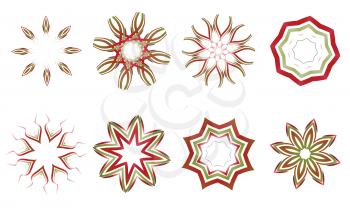 Royalty Free Clipart Image of Floral Elements