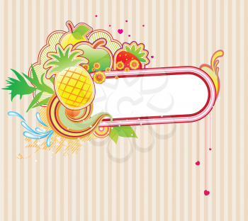 Royalty Free Clipart Image of a Funky Frame