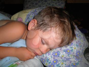 Royalty Free Photo of a Sleeping Boy
