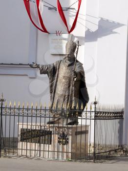 Royalty Free Photo of a Statue of the Pope in Austria