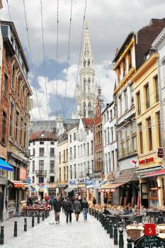 On the streets of Brussels. Belgium