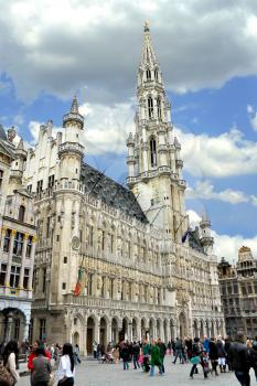 Grand Place and Grote Markt in Brussels, Belgium 